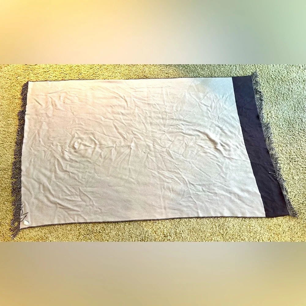 West Elm Purple Throw Blanket
